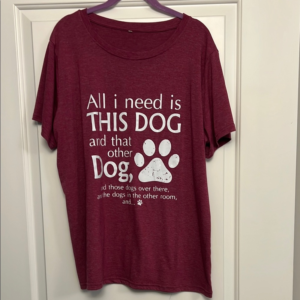 Dog Lover Maroon T-Shirt